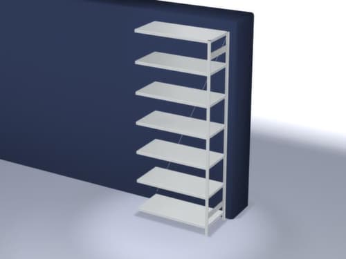 hofe Panneau d'extension pour le rayonnage sans vis, hauteur x largeur x profondeur 3000 x 1310 x 635 mm, 7 tablettes