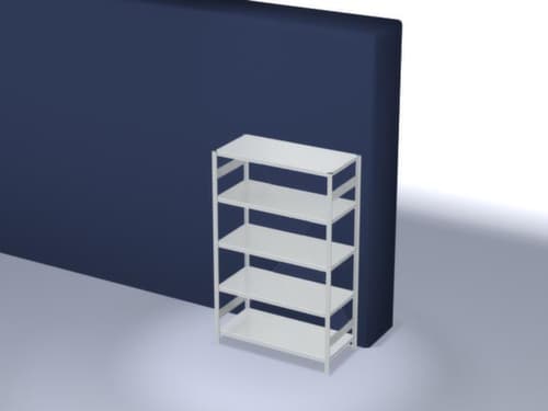 hofe Rayonnage à traverses type standard, hauteur x largeur x profondeur 2000 x 1360 x 635 mm, 5 tablettes