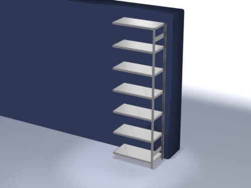 hofe Rayonnages en treillis dans la construction lourde, hauteur x largeur x profondeur 3000 x 1010 x 535 mm, 7 tablettes