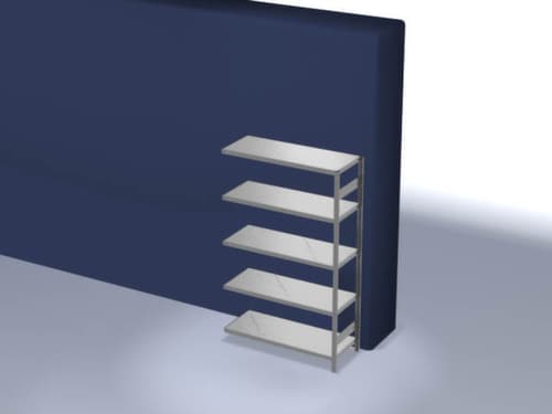 hofe Rayonnages en treillis dans la construction lourde, hauteur x largeur x profondeur 2000 x 1310 x 535 mm, 5 tablettes