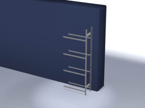 hofe Rayonnage à pneus, hauteur x largeur x profondeur 2500 x 1010 x 435 mm, 4 niveaux
