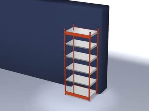 hofe Rayonnage sans boulons, hauteur x largeur x profondeur 2500 x 1060 x 600 mm, 6 tablettes