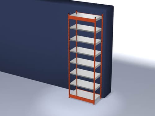 hofe Rayonnage sans boulons, hauteur x largeur x profondeur 3000 x 1060 x 500 mm, 7 tablettes