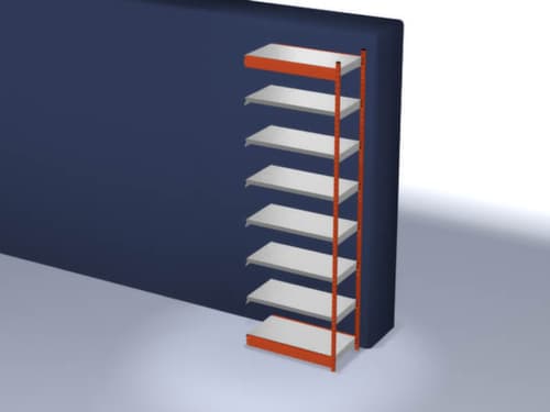 hofe Rayonnage sans boulons, hauteur x largeur x profondeur 3000 x 1025 x 500 mm, 7 tablettes