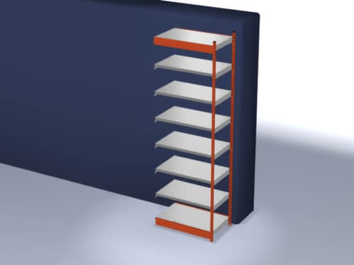 hofe Rayonnage sans boulons, hauteur x largeur x profondeur 3000 x 1025 x 600 mm, 7 tablettes