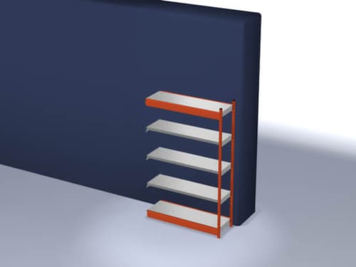 hofe Rayonnage sans boulons, hauteur x largeur x profondeur 2000 x 1325 x 400 mm, 5 tablettes