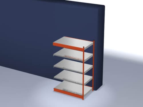 hofe Rayonnage sans boulons, hauteur x largeur x profondeur 2000 x 1325 x 800 mm, 5 tablettes