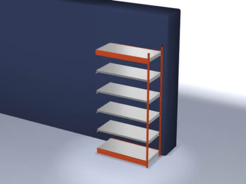 hofe Rayonnage sans boulons, hauteur x largeur x profondeur 2500 x 1325 x 600 mm, 6 tablettes