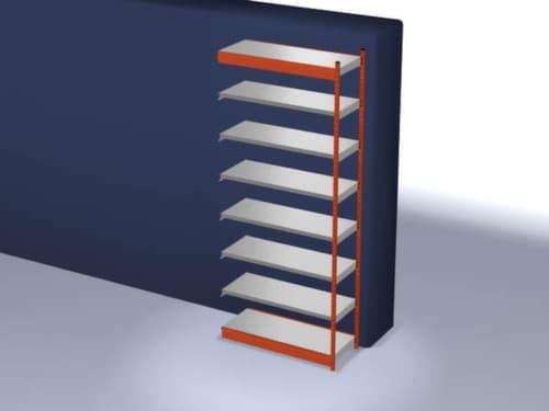 hofe Rayonnage sans boulons, hauteur x largeur x profondeur 3000 x 1325 x 500 mm, 7 tablettes