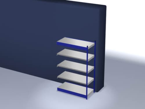 hofe Rayonnage sans boulons, hauteur x largeur x profondeur 2000 x 1325 x 600 mm, 5 tablettes