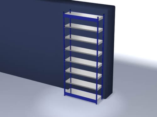 hofe Rayonnage sans boulons, hauteur x largeur x profondeur 3000 x 1360 x 400 mm, 7 tablettes