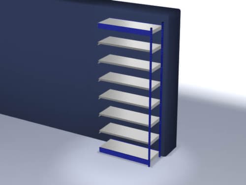 hofe Rayonnage sans boulons, hauteur x largeur x profondeur 3000 x 1325 x 500 mm, 7 tablettes