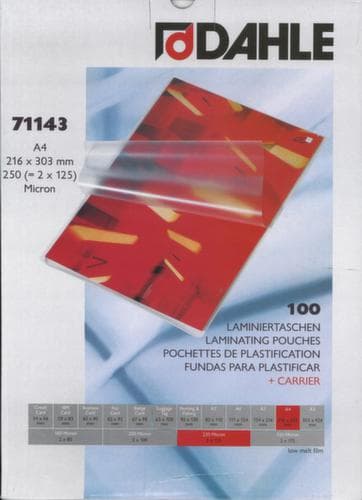 Pochettes de plastification épaisseur 125 mµ