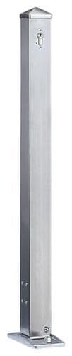 Poteau en acier inoxydable, hauteur 900 mm, à cheviller