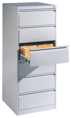 C+P Armoire pour fiches, 2 rangées, RAL7035 gris clair/RAL7035 gris clair
