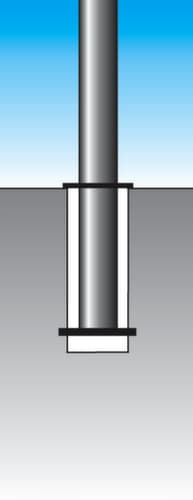 Potelet style à tête hémisphérique, hauteur 1160 mm, à insérer