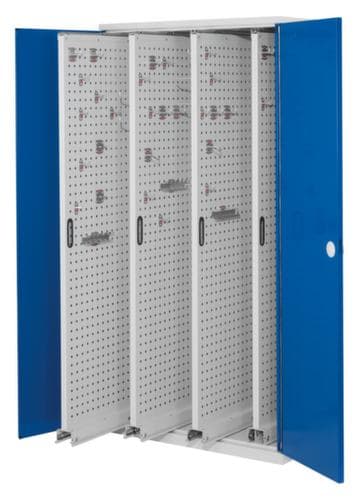 Kappes Armoire verticale RasterPlan®, 4 extensions, RAL7035 gris clair/RAL5010 bleu gentiane