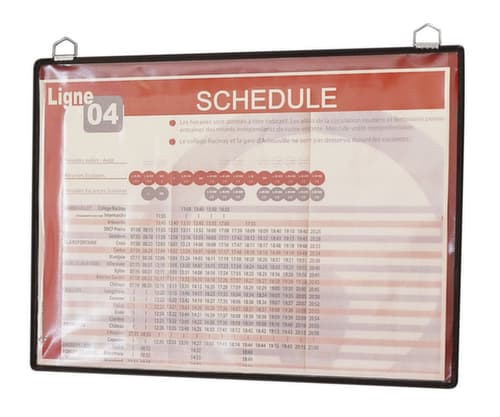 tarifold pochette d'affichage  tview, DIN A4, cadre avec œillets métalliques