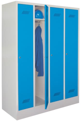 PAVOY Armoire vestiaire Basis avec 4 compartiments, largeur de compartiment 300 mm