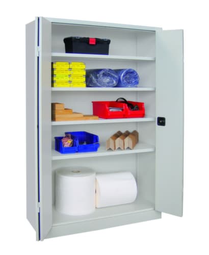 PAVOY Armoire à portes pliantes grand espace Basis en tôle d'acier