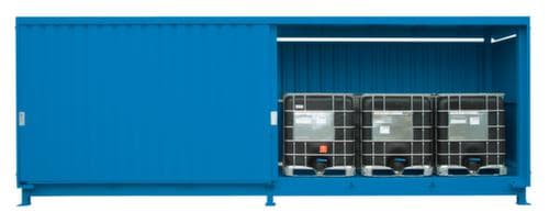 Lacont Conteneur de rayonnage pour produits dangereux pour max. 12 GRV/IBC