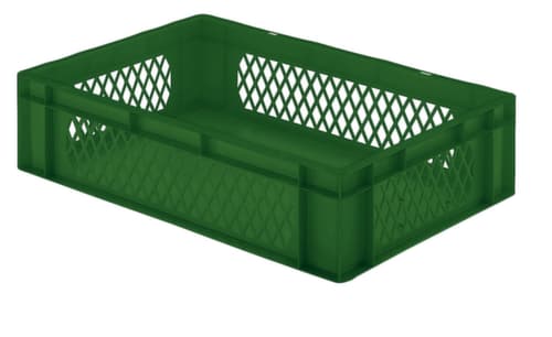 Lakape Bac gerbable norme Europe Favorit parois ajourées, vert, capacité 33 l