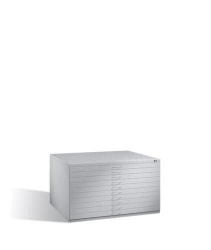 C+P Armoire de rangement à plat, hauteur x largeur x profondeur 760 x 1350 x 960 mm