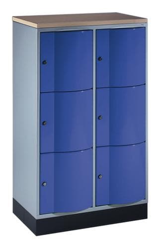 C+P armoire multicases Resisto, 6 compartiments