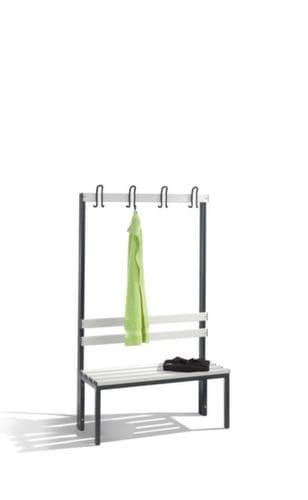 C+P Banc vestiaire avec crochets et lames PVC