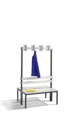 C+P Banc vestiaire avec crochets et lames PVC
