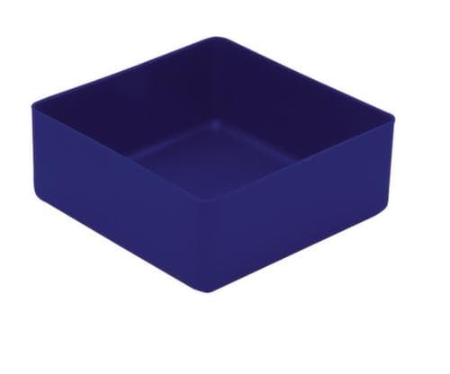 bac de rangement, bleu, longueur x largeur 99 x 99 mm