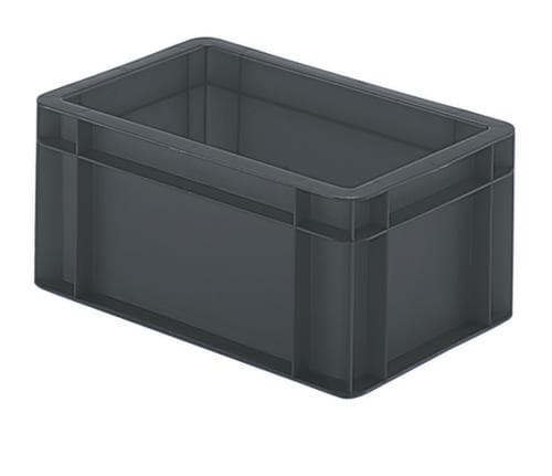 Lakape Bac gerbable norme Europe Favorit parois + fond pleins, gris, capacité 5,5 l