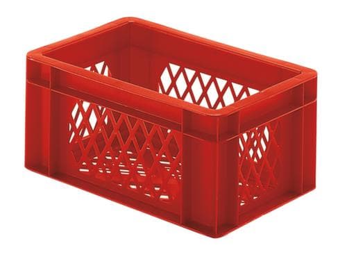 Lakape Bac gerbable norme Europe Favorit parois + fond ajourés, rouge, capacité 5,5 l