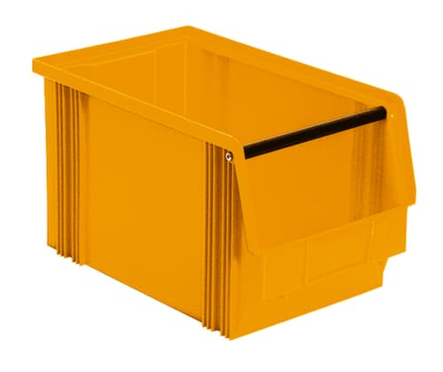 Bac à bec empilable Classic avec grande poignée encastrée, jaune, profondeur 350 mm