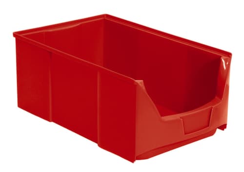 Bac à bec empilable Futura avec ouverture de prise profonde, rouge, profondeur 510 mm
