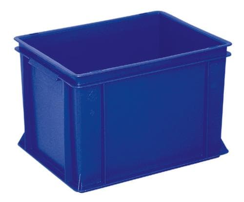 Conteneurs gerbables Euronorm Basic à fond nervuré renforcé, bleu, capacité 26 l