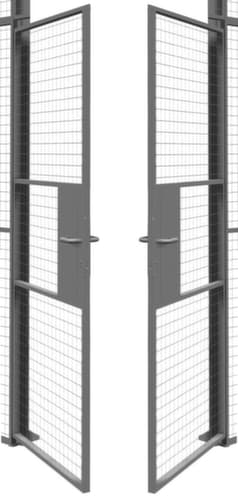 TROAX Porte à double battant pour parois de séparation, largeur 2000 mm