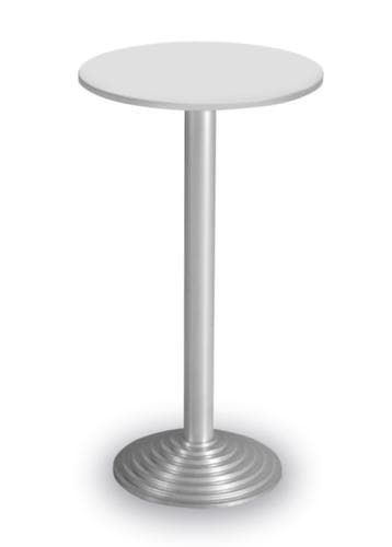 Table haute avec pied à disque
