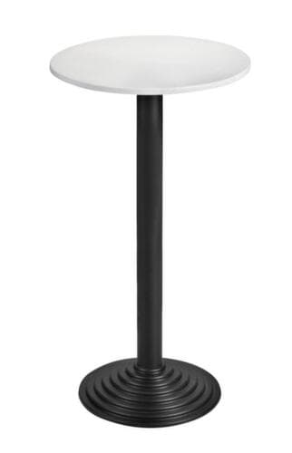 Table haute avec pied à disque