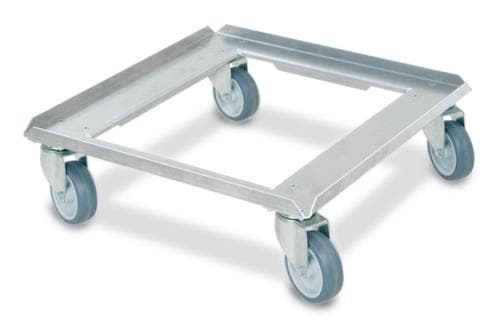 Plateau roulant aluminium pour bac norme Europe, force 250 kg