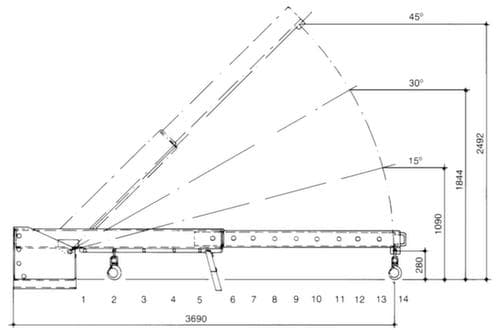 Bauer Bras télescopique à inclinaison réglable