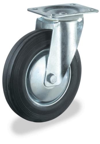 BS-ROLLEN Roue en caoutchouc plein robuste