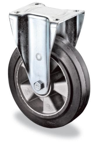 BS-ROLLEN Roue en caoutchouc plein élastique pour fortes charges force max. 550 kg