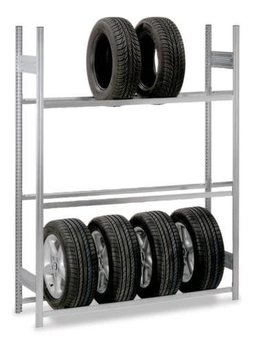 hofe Rayonnage à pneus, hauteur x largeur x profondeur 2500 x 1010 x 435 mm, 4 niveaux