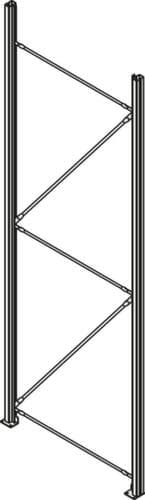 Rayonnage grande largeur système modulaire