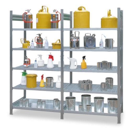 Rack pour produits dangereux pour bidons