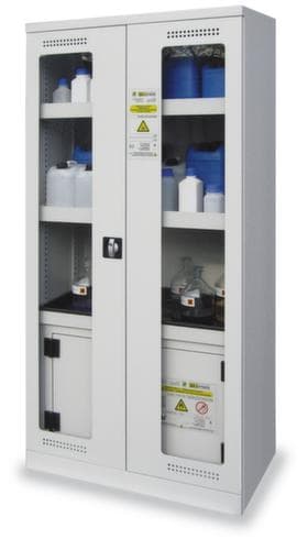 Lacont Armoire de sécurité storeLAB CHS 950 GL / SiB 60 avec coffret de sécurité, hauteur x largeur x profondeur 1950 x 950 x 500 mm