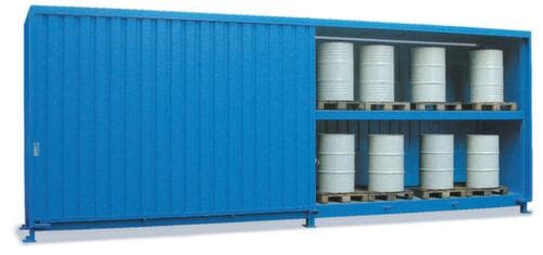 Lacont Conteneur de rayonnage pour produits dangereux pour max. 60 fûts de 200 litres