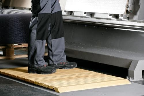Miltex Le caillebotis en bois Yoga Holzrost au mètre, largeur 1200 mm