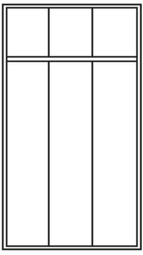 PAVOY Armoire vestiaire Basis avec banc + 3 compartiments, largeur de compartiment 300 mm